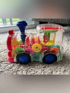 Light Up Musical Gear Train Toy Moving Spinning Gears